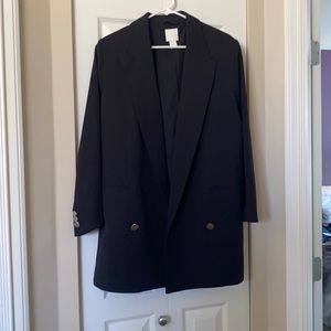 H&M black pea coat/blazer - Size S